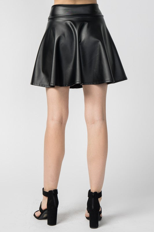 FAUX MINI SKIRT