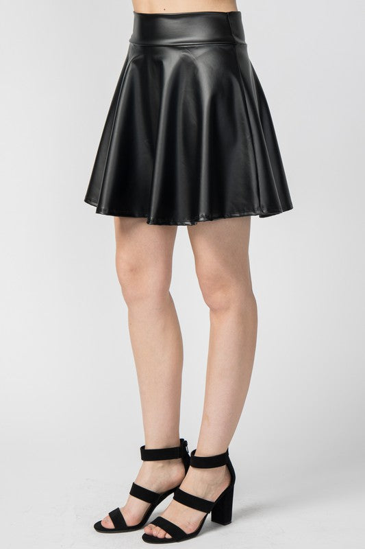 FAUX MINI SKIRT