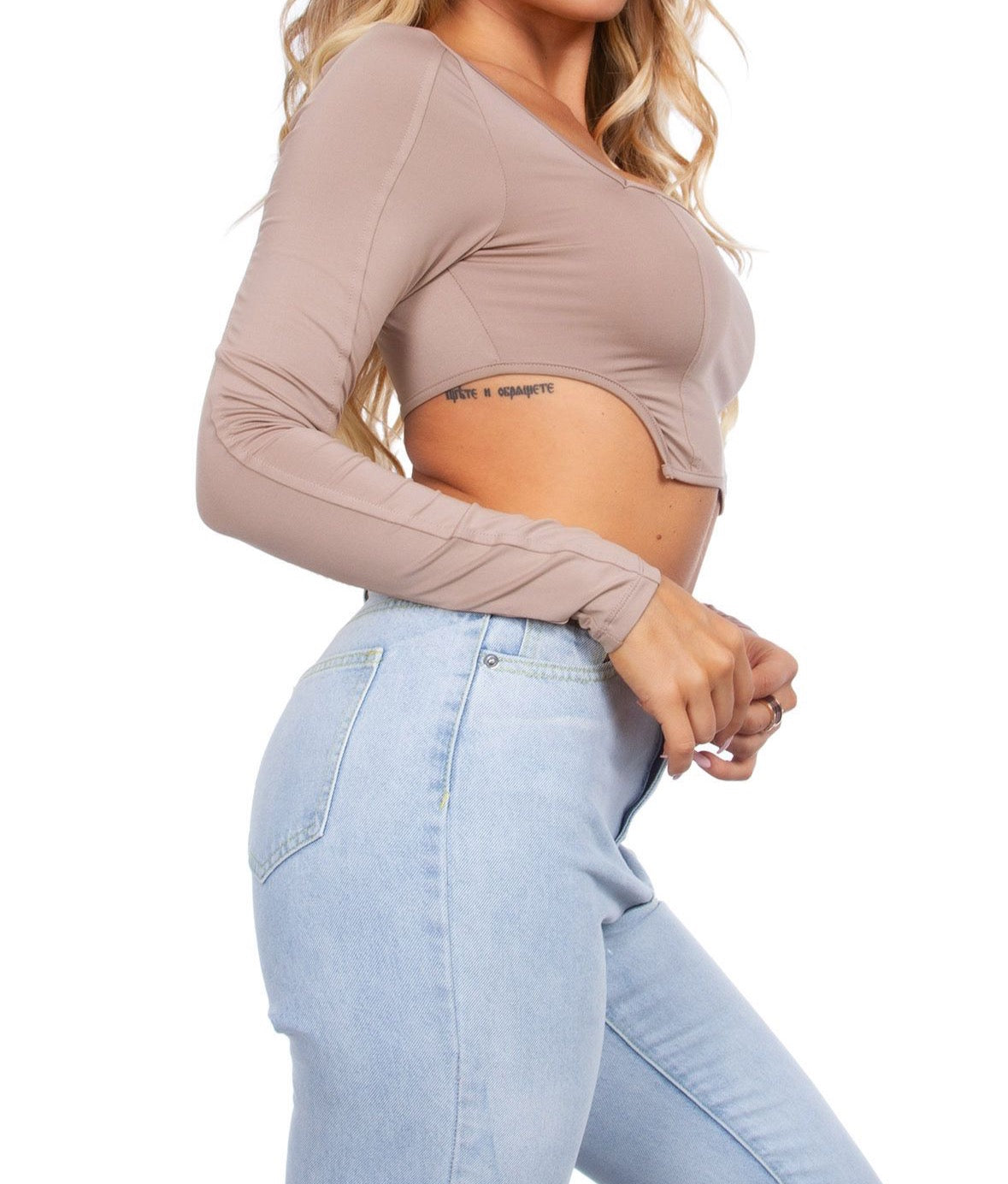 KELSEY SQUARE NECK CROP TOP